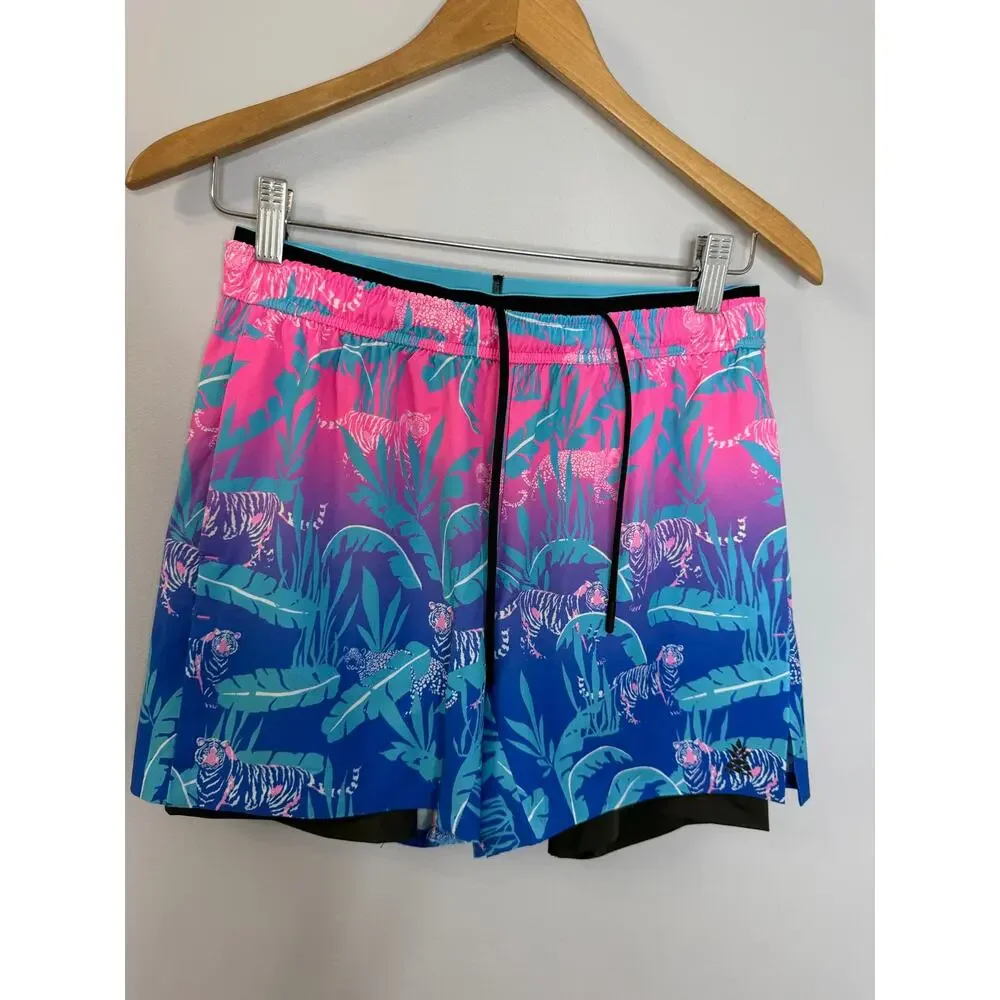 Chubbies The Hydrofoils Classic Swim Trunks‎ Mens S Blue Pink 5.5